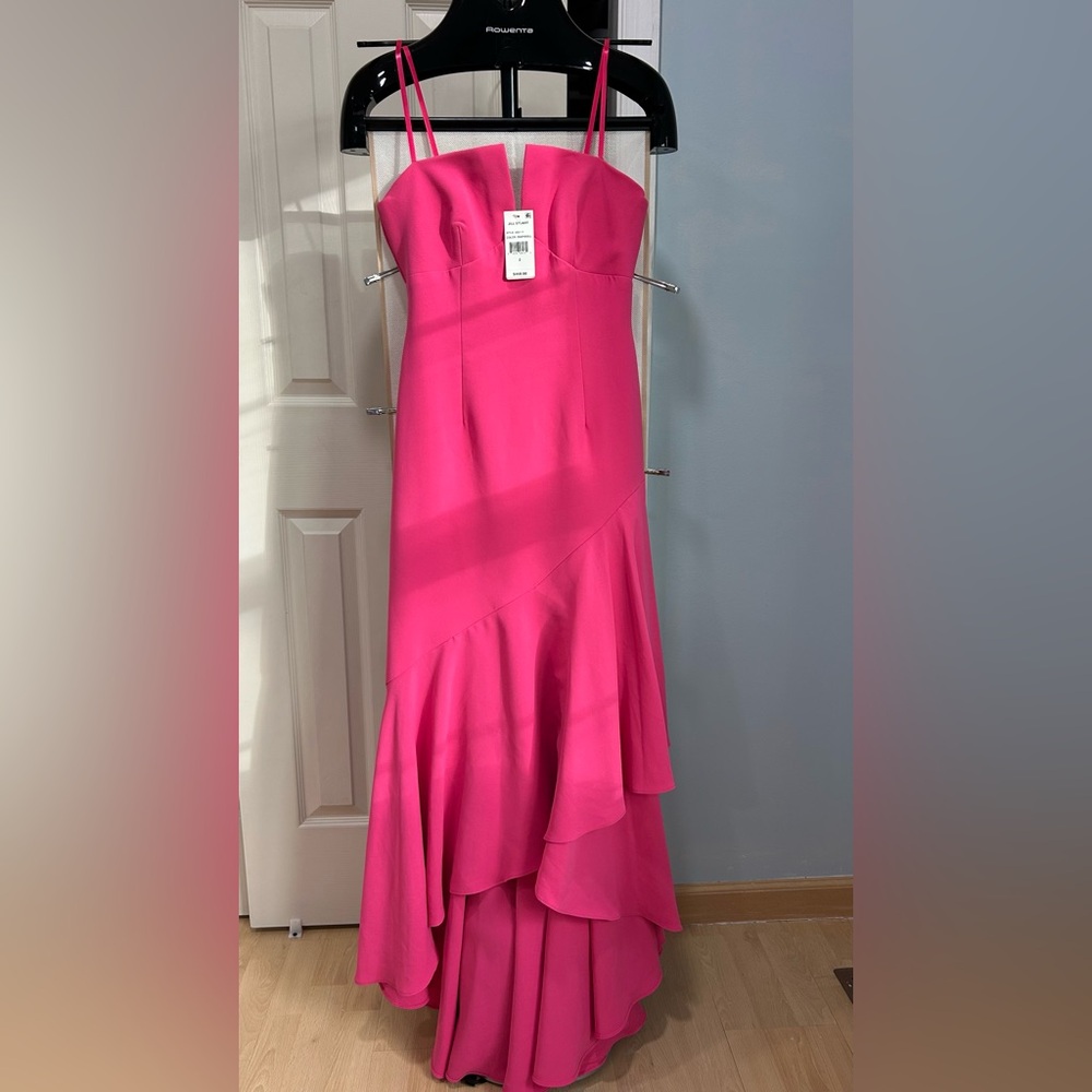 Jill Stuart Vibrant Pink Asymmetrical Dress